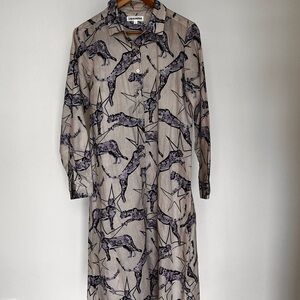 Las Surenas: Cheetah / Leopard / Cat / Star Motif Long Dress